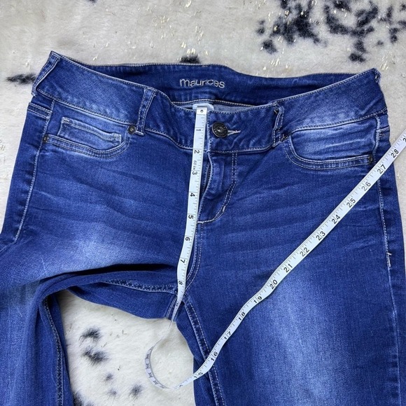 Maurice’s Women’s Medium Stone Wash Stretch skinny Denim Jeans Size Large - Picture 3 of 6
